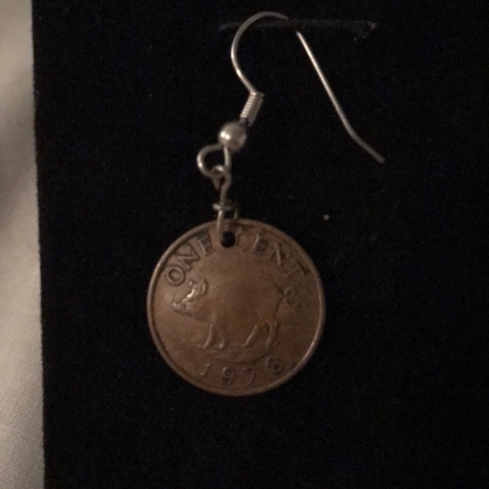 Vintage Bermuda Penny Earrings